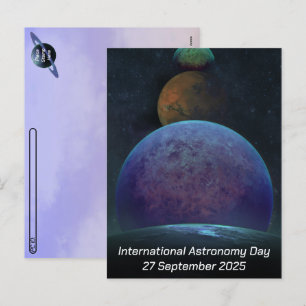 Cartão Postal De Festividades Dia Internacional da Astronomia Pós-Travessia - Pl