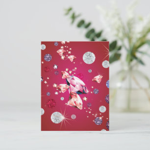 Cartão Postal De Festividades Diamond Galaxy 6