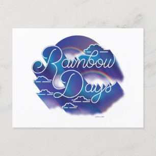 Cartão Postal De Festividades Dias Arco-Íris / Cartão-postal