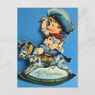 Cartão Postal De Festividades Dias de os namorados Vintage