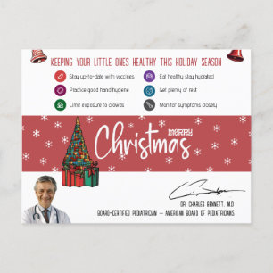 Cartão Postal De Festividades Dicas de Natal para Pediatras para Crianças
