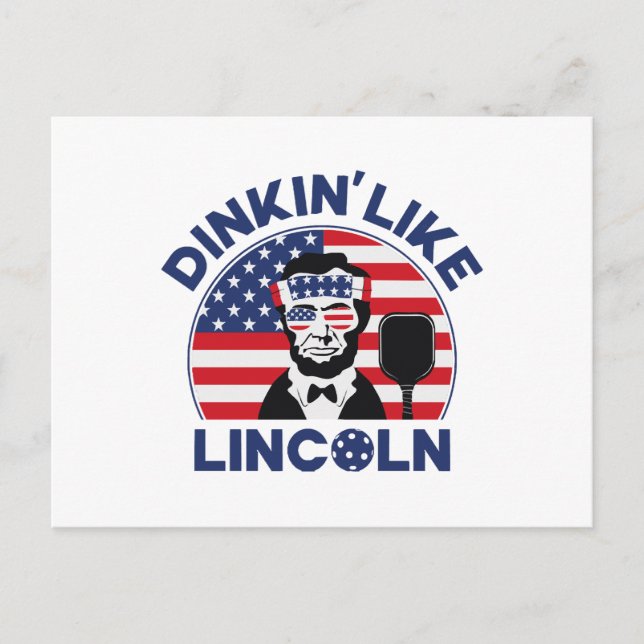 Cartão Postal De Festividades Dinkin Tal Lincoln (Frente)