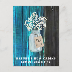 Cartão Postal De Festividades *~* Distinta AP49 Mason Jar QR