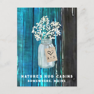 Cartão Postal De Festividades *~* Distinta AP49 QR Mason Jar