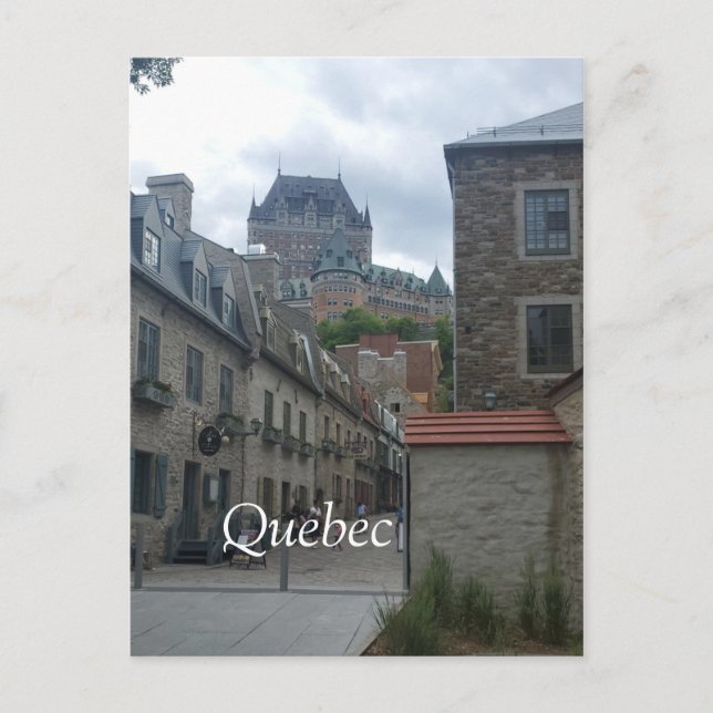 Cartão Postal De Festividades Distrito histórico na cidade de Quebec (Frente)