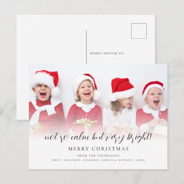 Cartão Postal De Festividades Diversão Não Tão Calma, Mas Foto De Script Muito B (Frente/Verso)