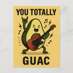 Cartão Postal De Festividades Diversão Totalmente Guac