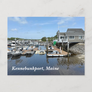 Cartão Postal De Festividades Docas de pesca em Kennebunkport Maine