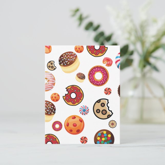 Cartão Postal De Festividades Doces 1 (Em pé/Frente)