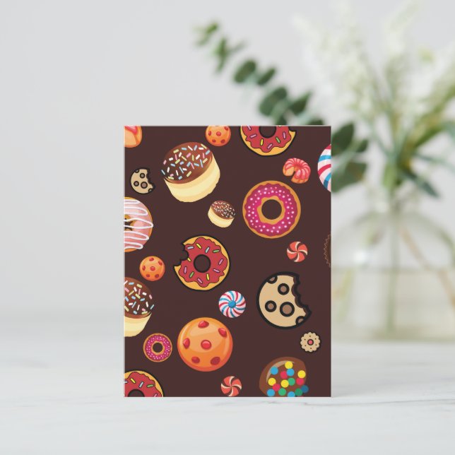 Cartão Postal De Festividades Doces 4 (Em pé/Frente)