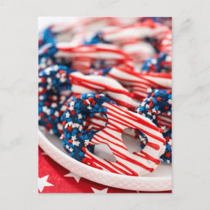 Cartão Postal De Festividades Doces patrióticos