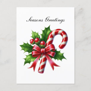 Cartão Postal De Festividades Doces pimenta de Natal festivos Personalizáveis