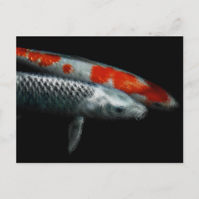 Cartão Postal De Festividades Dois Peixes (Frente)