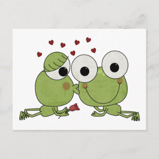 Cartão Postal De Festividades Don't Frog-et the Kiss Valentine Gifts