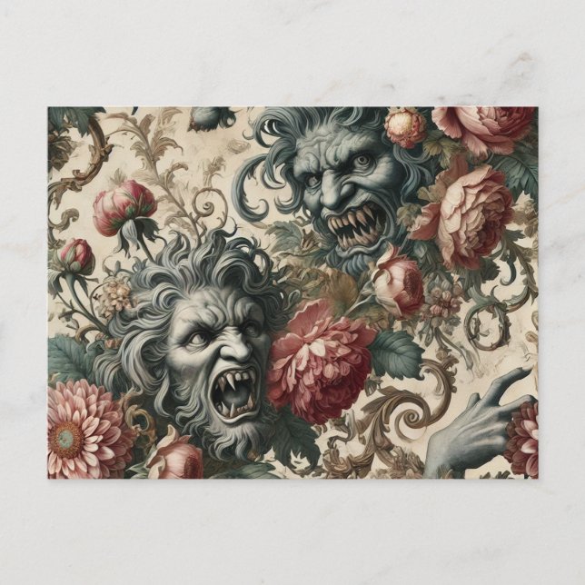 Cartão Postal De Festividades Doppelganger Malevolence - Vitoriano Gótico (Frente)