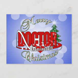 Cartão Postal De Festividades DOUTOR CHRISTMAS Endocrinologista