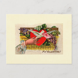 Cartão Postal De Festividades Dove Messenger Valentine