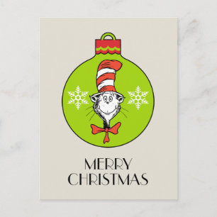 Cartão Postal De Festividades Dr. Seuss  Grinch  Clássico O Gato no Ha
