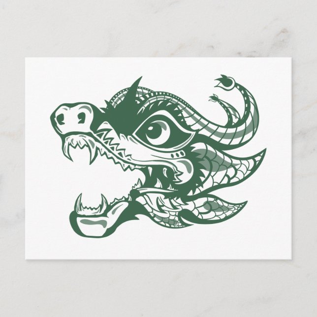 Cartão Postal De Festividades dragão (Frente)