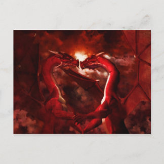 Cartão Postal De Festividades Dragons Valentines
