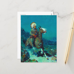 Cartão Postal De Festividades Duas luas por Frank Tenney Johnson