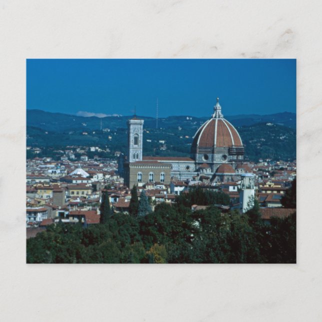 Cartão Postal De Festividades Duomo Florence (Frente)
