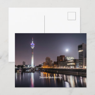 Cartão Postal De Festividades Dusseldorf, Media Harbor (rotulado)