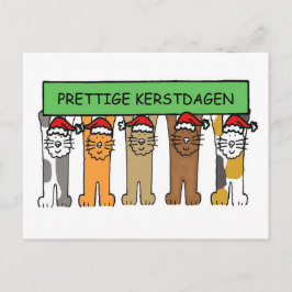 Cartão Postal De Festividades Dutch Merry Christmas Prettige Kerstdagen
