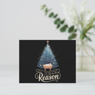 Cartão Postal De Festividades É A Razão Bíblia Cristã Religiosa De Natal