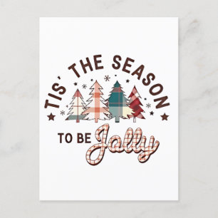 Cartão Postal De Festividades É a Temporada para Ser Alegre Natal Papai Noel Nat