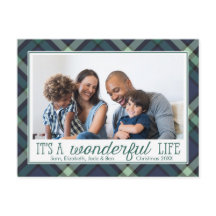 É uma vida maravilhosa | Verde e Marinho Tartan Ho