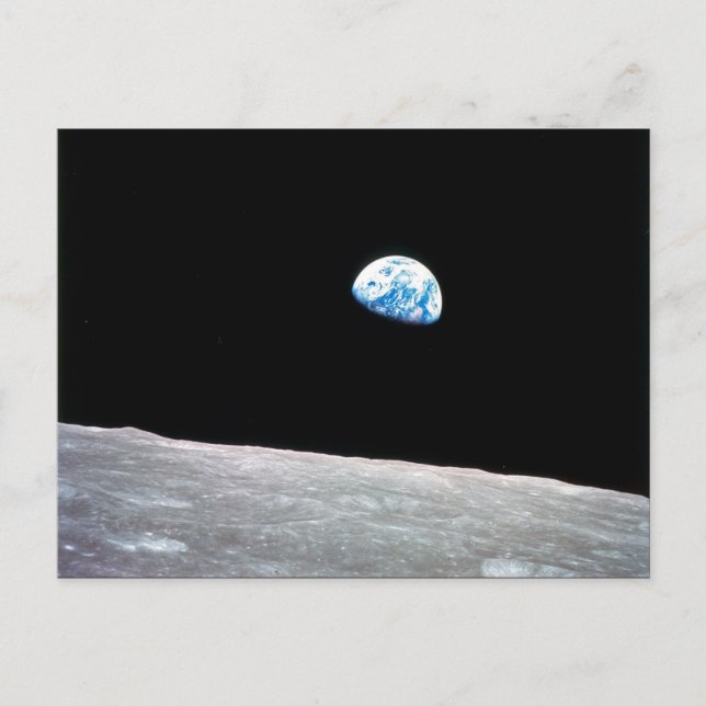 Cartão Postal De Festividades Earthrise (Frente)