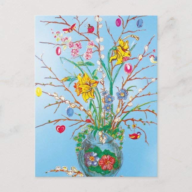 Cartão Postal De Festividades Easter - (Frente)