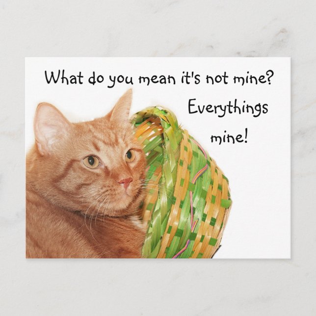 Cartão Postal De Festividades Easter kitty (Frente)