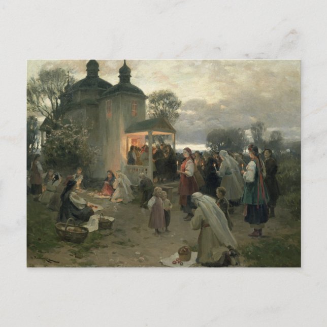 Cartão Postal De Festividades Easter Matins (Frente)