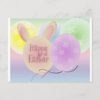 Cartão Postal De Festividades Easter parade balloons