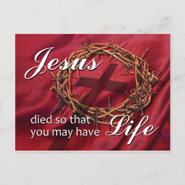 Cartão Postal De Festividades Easter Religious (Frente)