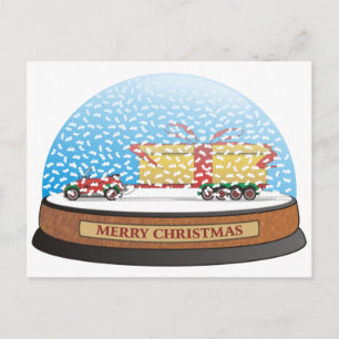Cartão Postal De Festividades Eco Car Christmas Gift