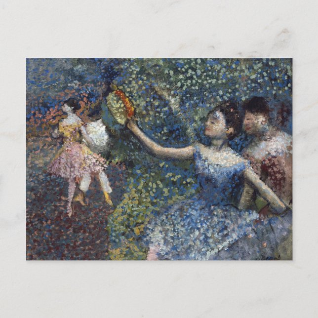 Cartão Postal De Festividades Edgar Degas - Dançarina Com Tambourine (Frente)