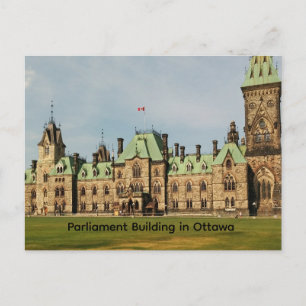 Cartão Postal De Festividades Edifício do Parlamento em Ottawa