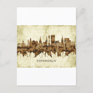 Cartão Postal De Festividades Edinburgh Scotland Cityscape