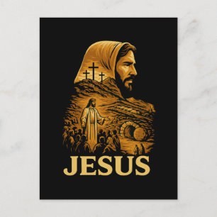 Cartão Postal De Festividades Ele é Risen Jesus Felz pascoa Cristão