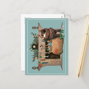 Cartão Postal De Festividades Ele não disse nada