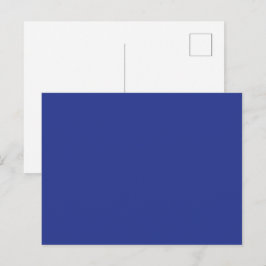 Cartão Postal De Festividades Elegância de Férias Azul Real