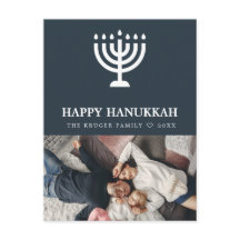 Elegant Hanukkah photo Postcard