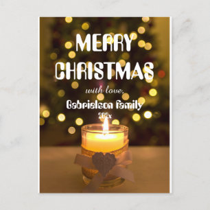 Cartão Postal De Festividades elegante e desfocada personalização de bristmast