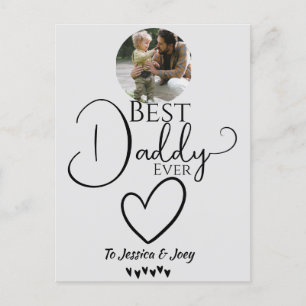 Cartão Postal De Festividades elegante, melhor pai de sempre, personalização da 