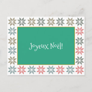 Cartão Postal De Festividades Elegante Poinsettia de Natal Personalizável Chic