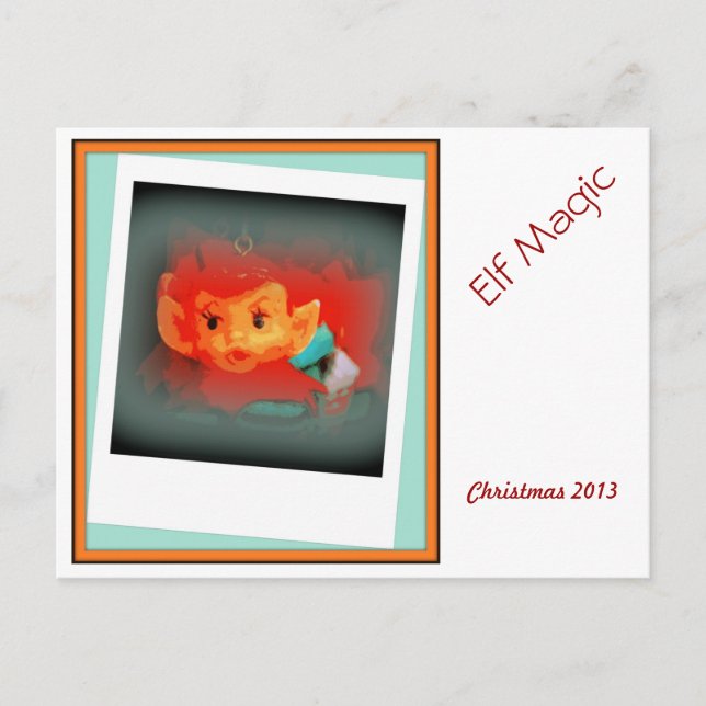 Cartão Postal De Festividades Elf Magic Postcard Por Todd D. Martin (Frente)