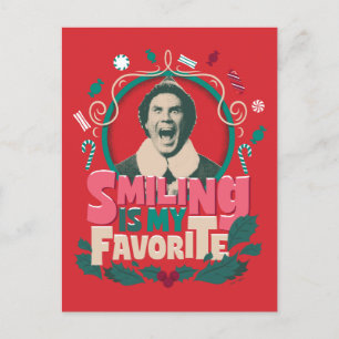 Cartão Postal De Festividades Elfo - Sorrir é o Meu Favorito